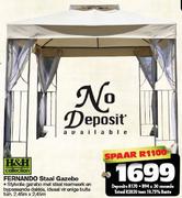 H&H Collection Fernando Staal Gazebo