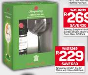 Tanqueray London Dry Gin-750ml & 1 Glass Gift Pack