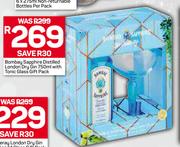 Bombay Sapphire Distilled London Dry Gin-750ml With Tonic Glass Gift Pack