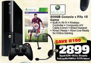 Xbox360 500GB Console+ Fifa 15 Game