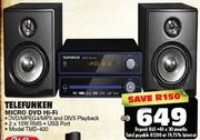 Telefunken Micro DVD Hi-Fi TMD-400