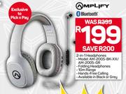 Amplify 2 In 1 Headphones AM-2005-BK-XX/AM-2005 GR