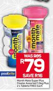 Poolbrite Month Mate Super Plus Floater Assorted 1.5Kg Plus 2 x Tablets Free-Each