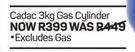 Cadac 3kg Gas Cylinder