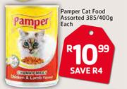 Pamper Cat Food Assorted-385/ 400g