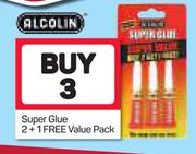 Alcolin Super Glue-3x 2 + 1 Free Value Pack