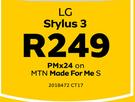 LG Stylus 3 LTE-On MTN Made For Me S