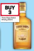 Three Ships Select Whisky-3 x 200ml