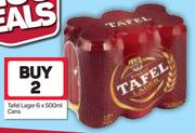 Tafel Lager Cans-2 x 6 x 500ml