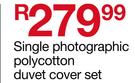 Photographic Polycotton Duvet Cover Set (Single)