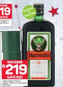 Jägermeister Herbal Liqueur-750ml & 2 x Ice Mould Gift Pack 