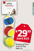 Pampered Petz Push & Play Balls 3s