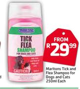 Marltons Tick And Flea Shampoo For Dogs And Cats-250ml 