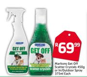 Marltons Get Off Scatter Crystals 450g Or In/ Outdoor Spray 357ml Each