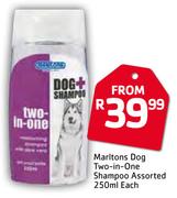 Marltons Dog Tw0-In-One Shampoo-250ml Each