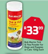 Bob Martin Tick & Flea Powder For Dogs And Puppies Or Cats-100g Each