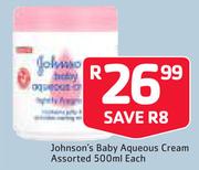 Johnson’s Baby Aqueous Cream-500ml Each
