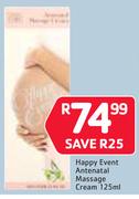 Happy Event Antenatal Massage Cream-125ml