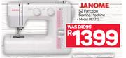 Janome 52 Function Sewing Machine RE1712