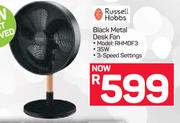 Russell Hobbs Black Metal Desk Fan RHMDF3