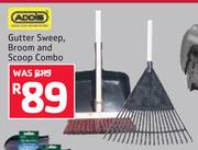 Addis Gutter Sweep, Broom And Scoop Combo