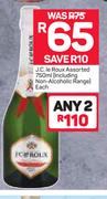 J.C.Le Roux Assorted Including Alcoholic Range-2 x 750ml