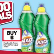 Maq Double Action Dishwashing Liquid-6x750ml