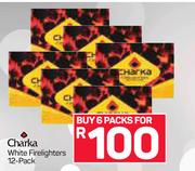 Charka White Firelighters-6x12 Pack