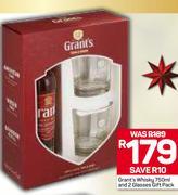 Grant's Whisky-750ml & 2 Glasses Gift Pack