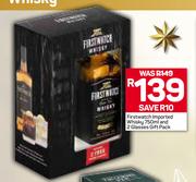 Firstwatch Imported Whisky-750ml & 2 Glasses Gift Pack