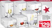 Pauline Crystal Champagne, White Or Red Wine, Beverage, Whiskey Or Stemless Glasses 4-Pack