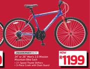 Diamond 24” Or 26” Men’s 2.0 Mission Mountain Bike-Each
