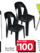 Buzz Black Party Chair-For 2
