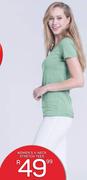 Women's V-Neck Stretch Tees