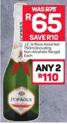 JC Le Roux Assorted Including Non-Alcoholic Range-2x750ml 