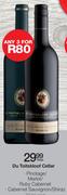 Du Toitskloof Cellar Pinotage/Merlot/Ruby Cabernet Or Cabernet Sauvignon/Shiraz-750ml Each