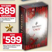 Remy Martin VSOP Cognac-750ml & 2 Glasses Gift Pack