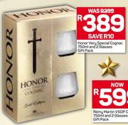 Honor Very Special Cognac-750ml & 2 Glasses Gift Pack
