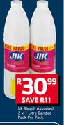 Jik Bleach Assorted 2 X 1 Litre Banded Pack
