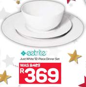 Just White 12-Piece Dinner Set