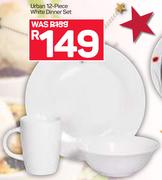 Urban 12-Piece White Dinner Set