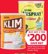 Nestle Nespray Or Slim Full Cream Instant Milk Powder-2x900g