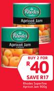 Rhodes Superfine Apricot Jam-2x900g