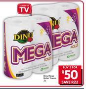 Dinu Mega Roller Towels-2 x 2s