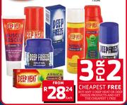 Deep Heat Or Deep Freeze Products-Each
