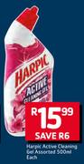 Harpic Active Cleaning Gel Assorted-500ml Each