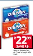 Disprin Regular 24's Or Extra Strength 16's Pack-Each