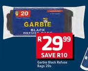 Garbie Black Refuse Bags-20's Pack