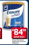 Ensure Nutritional Supplement Assorted-400g Each