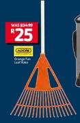 Addis Orange Fan Leaf Rake